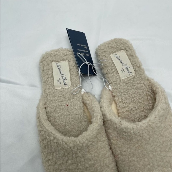 UNIVERSAL THREAD Margot teddy Sherpa slip on mule shoe cream size- various - Picture 4 of 8